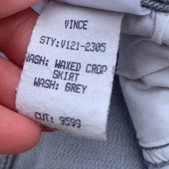 VINCE Waxed Crop Gray Skinny Jeans - Picture 14 of 16